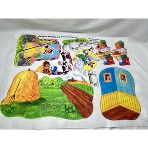 Vintage 90s Little Folks Felt Storyboards x2 – Nursery Rhymes – NEW OLD‎ STOCK